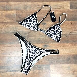 🆕️Bikinx Animal Print Triangle High Cut Bikini Set